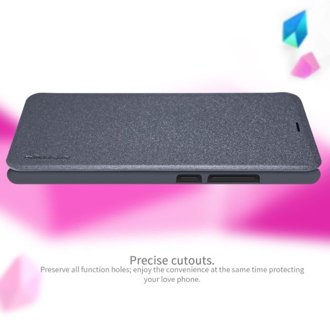 Nillkin - Xiaomi Mi 8 SE Case - Leder Hülle - Sparkle Series - grau