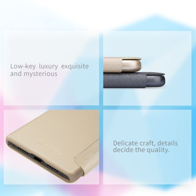 Nillkin - Xiaomi Mi 8 SE Case - Leder Hülle - Sparkle Series - grau