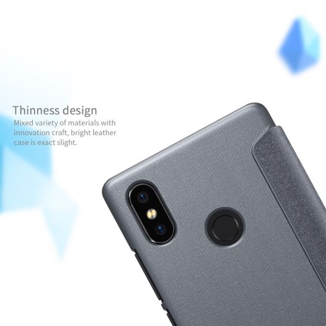 Nillkin - Xiaomi Mi 8 SE Case - Leder Hülle - Sparkle Series - grau