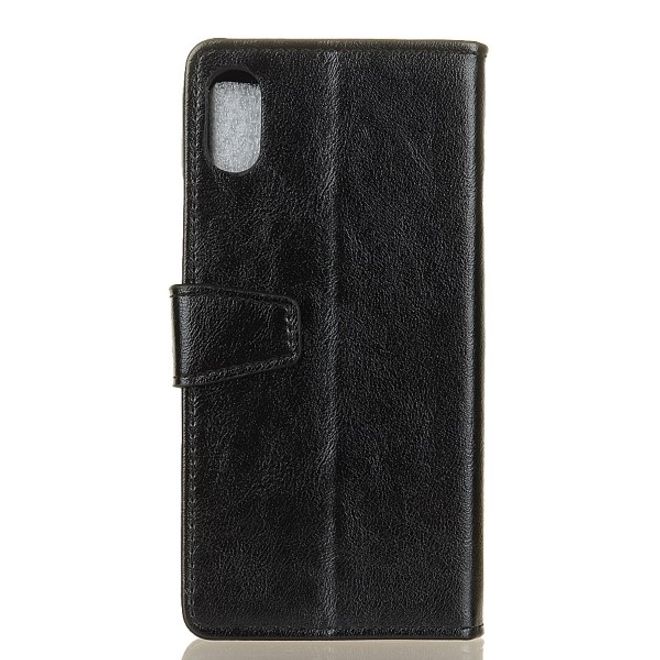 iPhone XS Max Handyhülle - Crazy Horse II Leder Series Case - schwarz