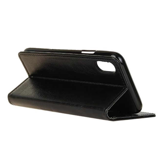 iPhone XS Max Handyhülle - Crazy Horse II Leder Series Case - schwarz