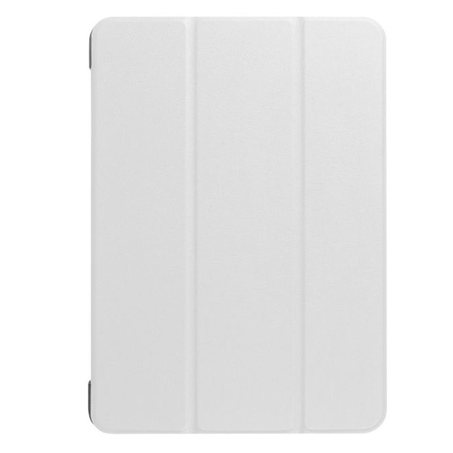 Étui à rabat en cuir à trois volets pour Lenovo Tab 4 10 - avec fonction support - Blanc