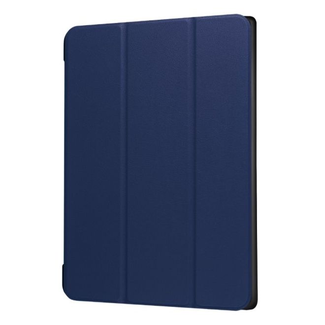 Lenovo Tab 4 10 Dreifach faltbare Leder Flip Hülle - mit Standfunktion - dunkelblau