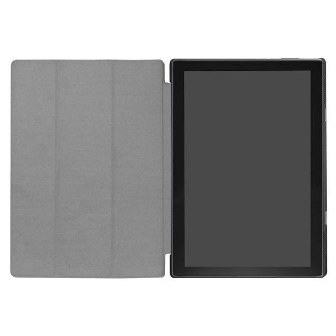 Lenovo Tab 4 10 Dreifach faltbare Leder Flip Hülle - mit Standfunktion - dunkelblau