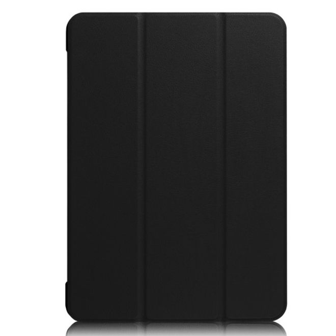 Lenovo Tab 4 10 Plus Tri-fold Leather Flip Case - with Stand Function - Black