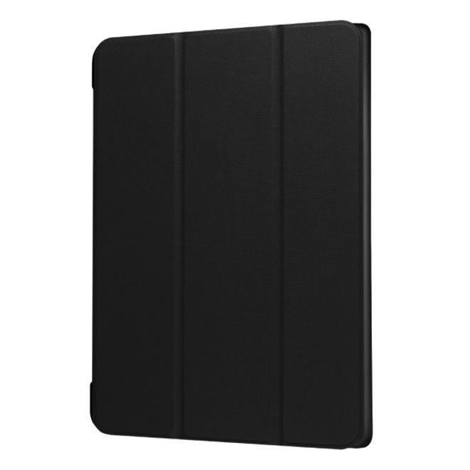 Lenovo Tab 4 10 Plus Tri-fold Leather Flip Case - with Stand Function - Black