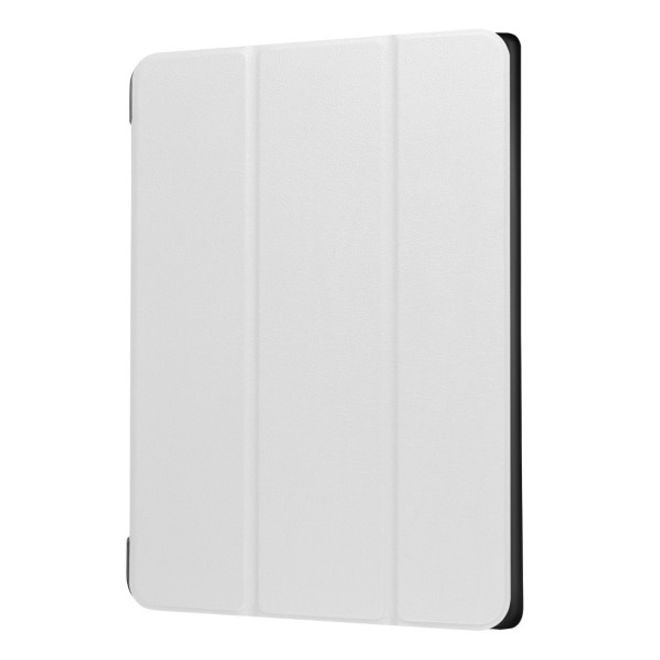 Lenovo Tab 4 10 Plus Dreifach faltbare Leder Flip Hülle - mit Standfunktion - weiss