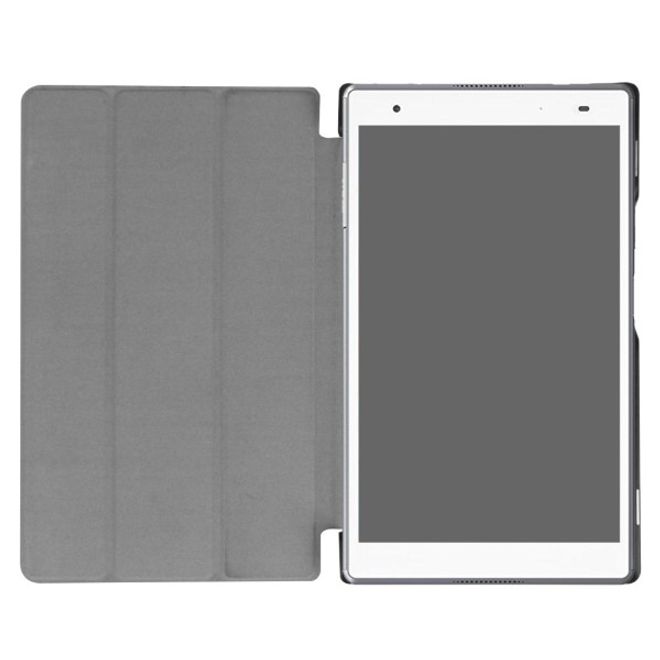 Lenovo Tab 4 8 Tri-fold Leather Flip Case - with Stand Function - White