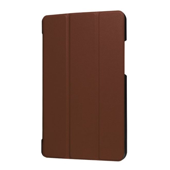 Lenovo Tab 4 8 Dreifach faltbare Leder Flip Hülle - mit Standfunktion - braun