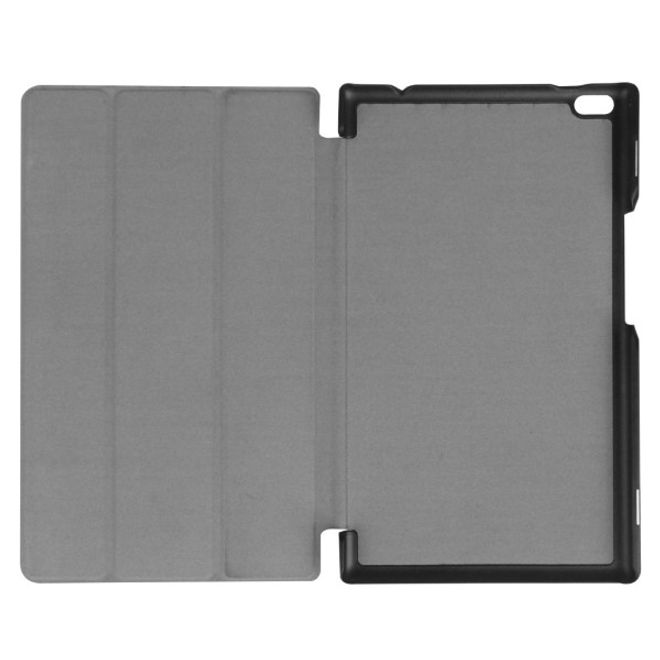 Lenovo Tab 4 8 Dreifach faltbare Leder Flip Hülle - mit Standfunktion - braun