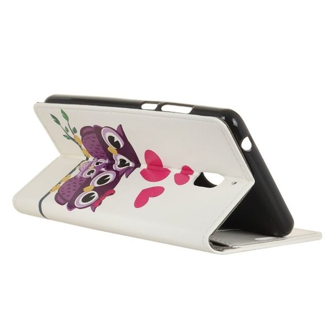 Nokia 2.1 Handyhülle - Leder Bookcover Image II Series - glückliche Eulen