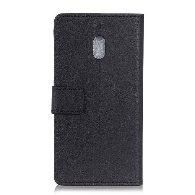 Nokia 2.1 Handy Hülle - Classic III Leder Bookcover Series - schwarz