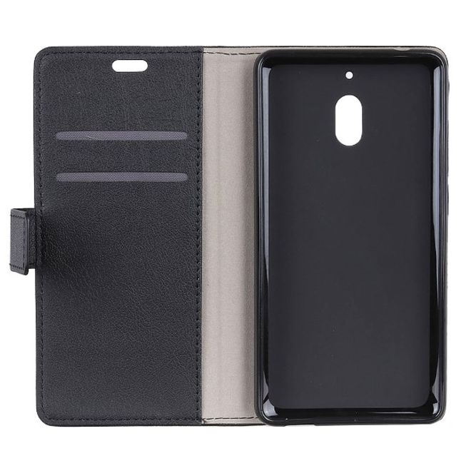 Nokia 2.1 Handy Hülle - Classic III Leder Bookcover Series - schwarz