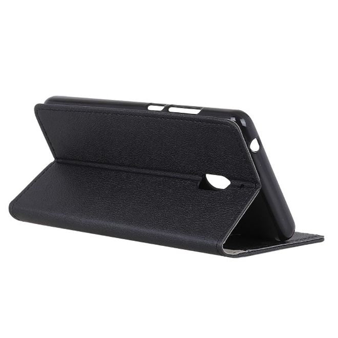 Nokia 2.1 Handy Hülle - Classic III Leder Bookcover Series - schwarz