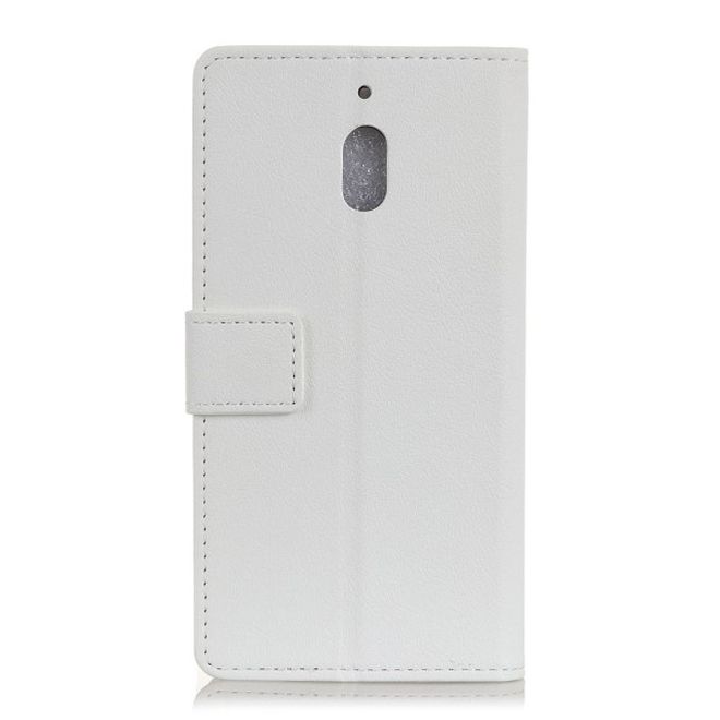 Nokia 2.1 Handy Hülle - Classic III Leder Bookcover Series - weiss