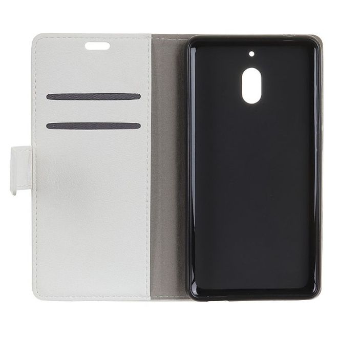 Nokia 2.1 Handy Hülle - Classic III Leder Bookcover Series - weiss