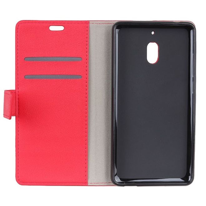 Nokia 2.1 Handy Hülle - Classic III Leder Bookcover Series - rot
