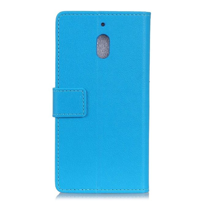 Nokia 2.1 Handy Hülle - Classic III Leder Bookcover Series - blau
