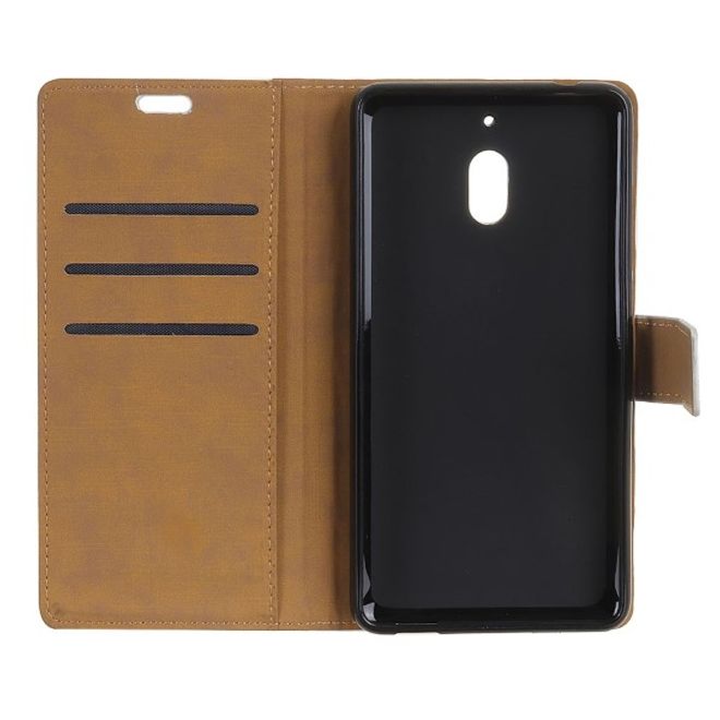 Nokia 2.1 Handy Hülle - Classic II Leder Bookcover Series - weiss