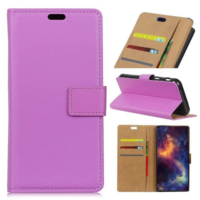 Nokia 2.1 Handy Hülle - Classic II Leder Bookcover Series - purpur