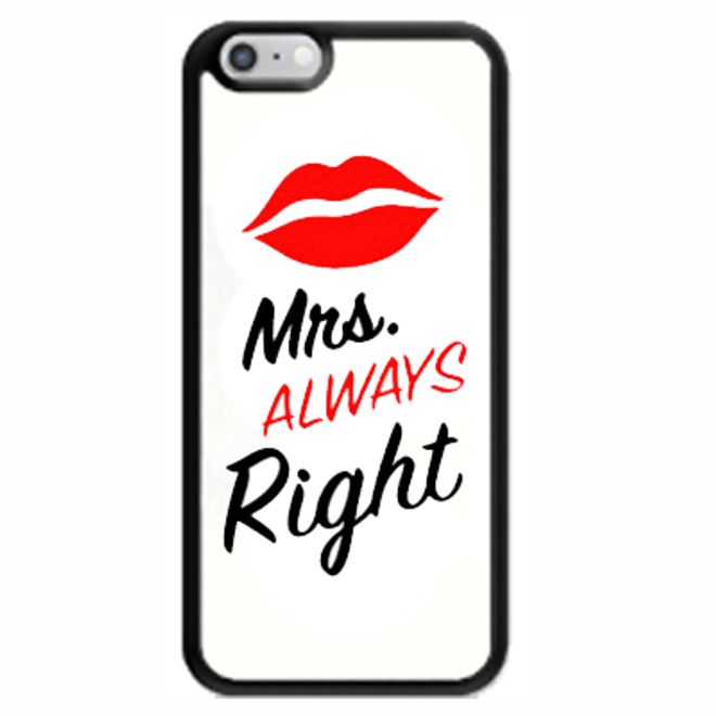 iPhone 6 / 6S Hülle - Partner Handyhülle aus Silikon - Mrs. Always Right