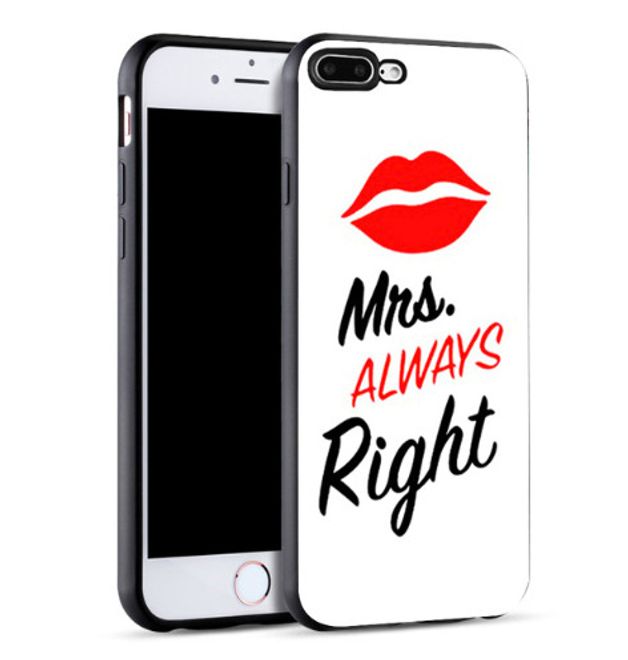iPhone 6 / 6S Hülle - Partner Handyhülle aus Silikon - Mrs. Always Right