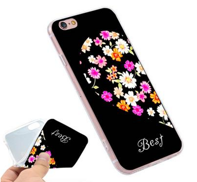 iPhone XS / X Hülle - BFF Freundschaft Handyhülle aus Silikon - BEST
