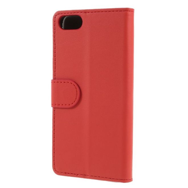 Huawei Honor 7S / Y5 (2018) Handy Hülle - Classic III Leder Bookcover Series - rot