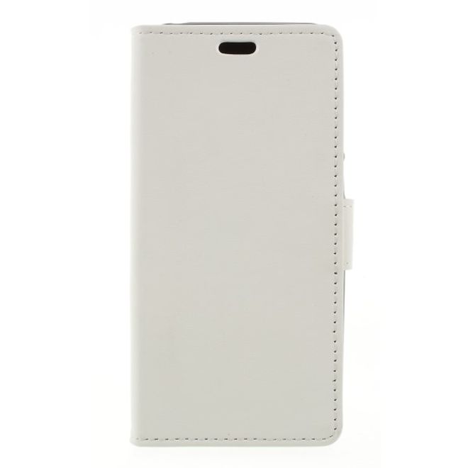 Huawei Honor 7S / Y5 (2018) Handy Hülle - Classic III Leder Bookcover Series - weiss