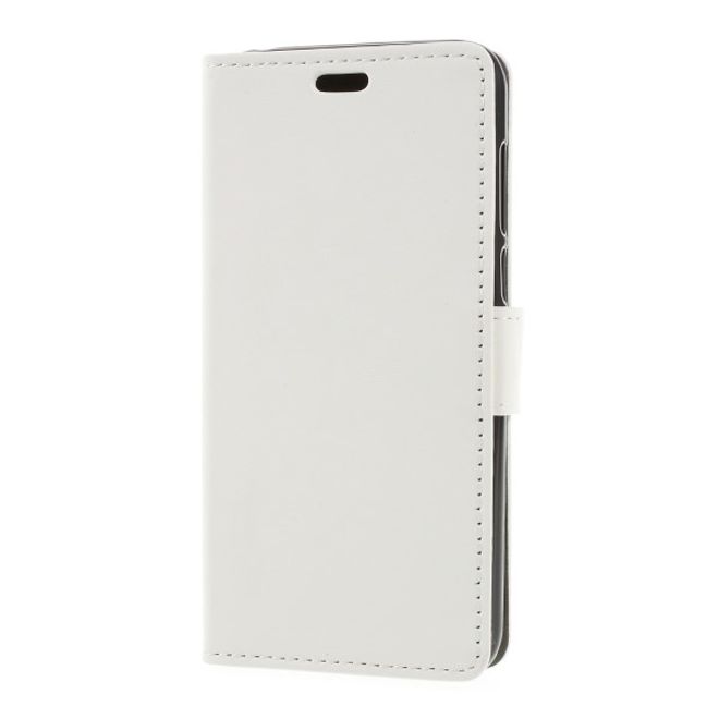 Huawei Honor 7S / Y5 (2018) Handy Hülle - Classic III Leder Bookcover Series - weiss