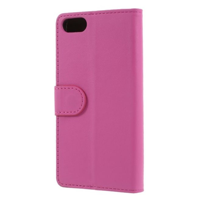 Huawei Honor 7S / Y5 (2018) Handy Hülle - Classic III Leder Bookcover Series - rosa