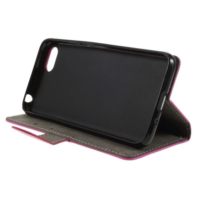 Huawei Honor 7S / Y5 (2018) Handy Hülle - Classic III Leder Bookcover Series - rosa