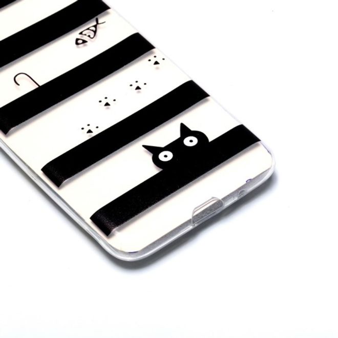 Samsung Huawei Honor 7S / Y5 (2018) Handyhülle - Softcase Image Plastik Series - Katze und Streifen