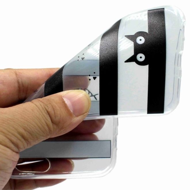 Samsung Huawei Honor 7S / Y5 (2018) Handyhülle - Softcase Image Plastik Series - Katze und Streifen