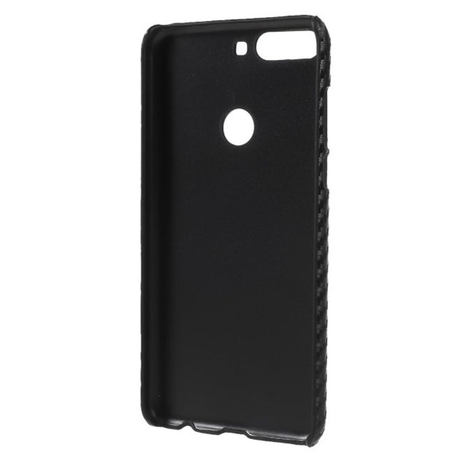 Huawei Y7 (2018) Handy Hülle - Case aus Hartplastik - Carbon Fiber