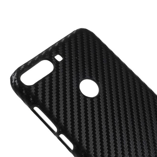 Huawei Y7 (2018) Handy Hülle - Case aus Hartplastik - Carbon Fiber