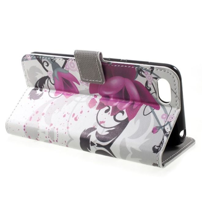 Huawei Honor 7S / Y5 (2018) Handy Hülle - Leder Bookcover Image Series - Lotusblüte