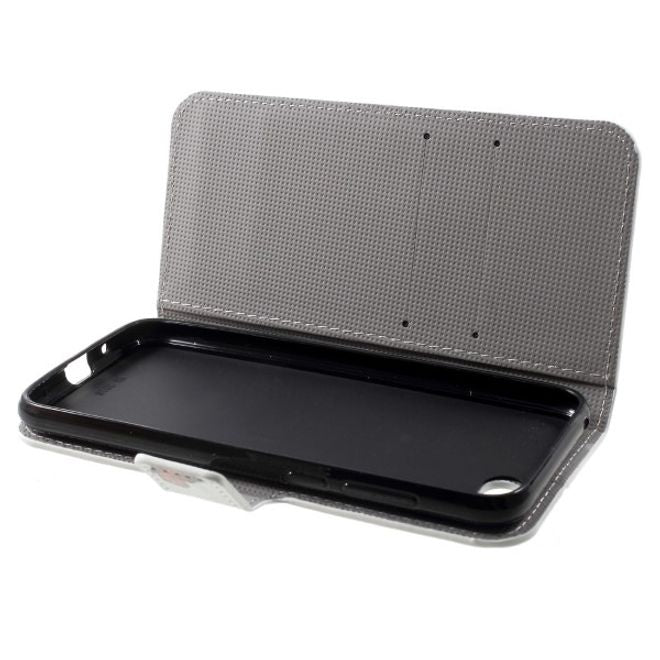 Huawei Honor 7S / Y5 (2018) Handy Hülle - Leder Bookcover Image Series - Schmetterlinge und Kreise