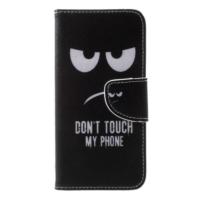 Huawei Honor 7S / Y5 (2018) Handyhülle - Leder Bookcover Image III Series - fieses Smiley mit Spruch