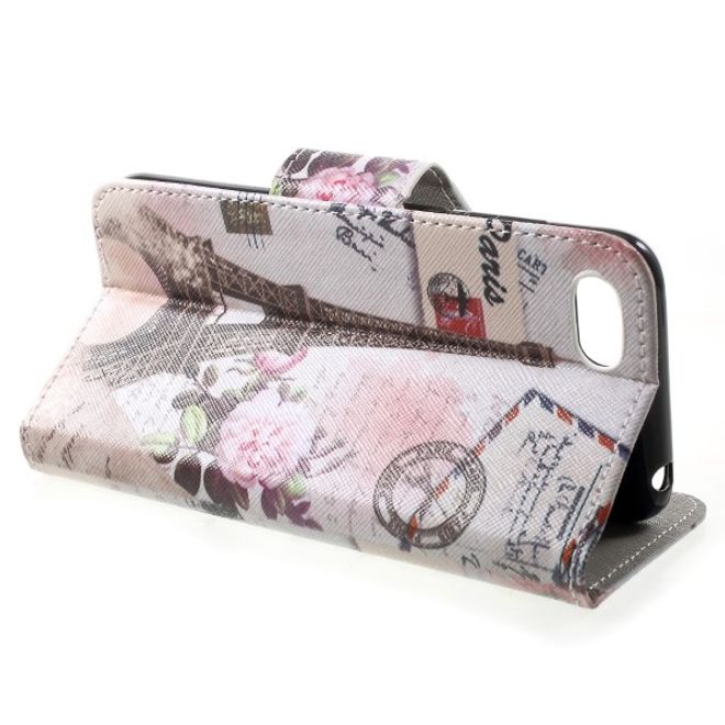 Huawei Honor 7S / Y5 (2018) Handyhülle - Leder Bookcover Image III Series - schöner Eiffelturm