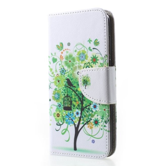 Huawei Honor 7S / Y5 (2018) Handyhülle - Leder Bookcover Image III Series - grüner Baum