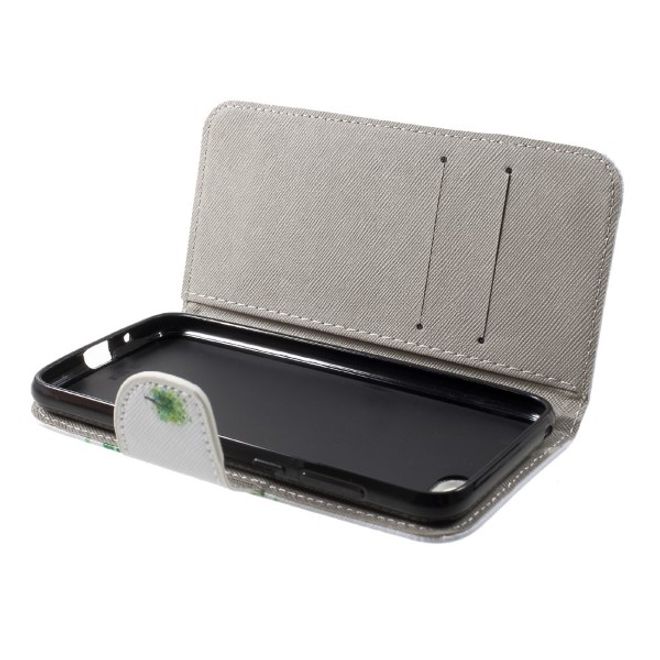 Huawei Honor 7S / Y5 (2018) Handyhülle - Leder Bookcover Image III Series - grüner Baum