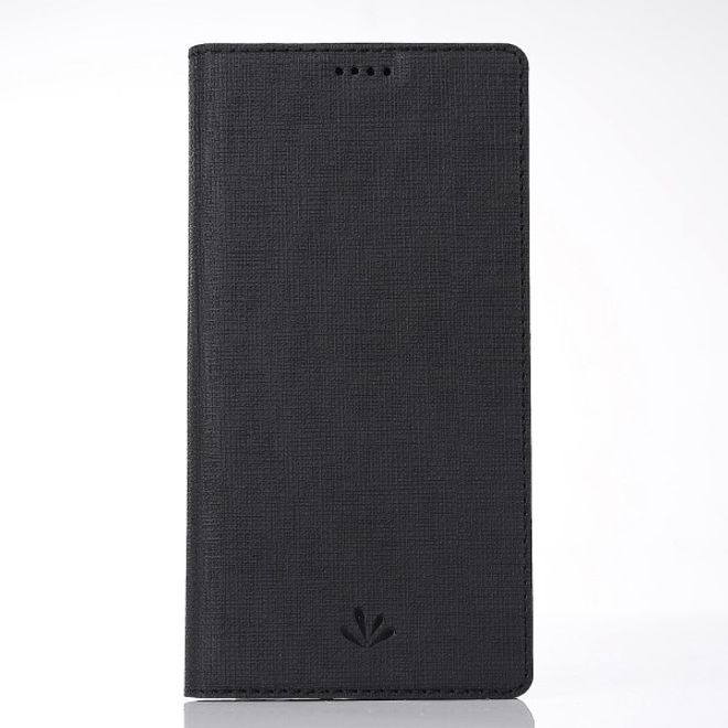 Vili Dmx - Huawei Y6 (2018) Hülle - Case aus Leder - mit Standfunktion - schwarz