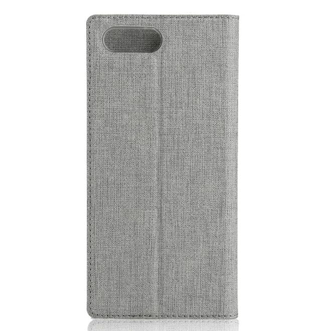 Vili Dmx - Huawei Y6 (2018) Hülle - Case aus Leder - mit Standfunktion - grau
