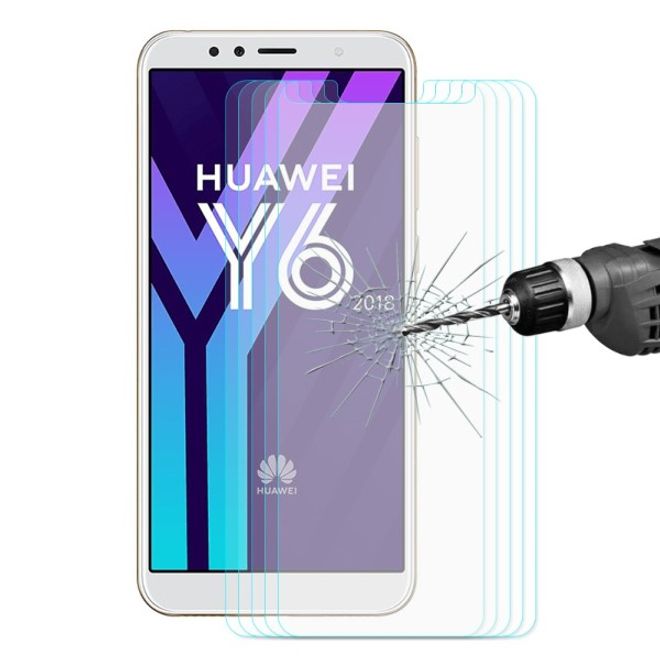 Hat Prince - Huawei Y6 (2018) Schutzfolie aus gehärtetem Glas - 2.5D - 0.26mm dick - transparent