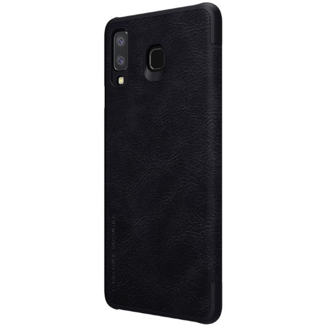 Nillkin - Samsung Galaxy A8 Star / A9 Star Hülle - Leder Book Case - Qin Series - schwarz