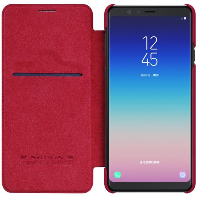 Nillkin - Samsung Galaxy A8 Star / A9 Star Hülle - Leder Book Case - Qin Series - rot