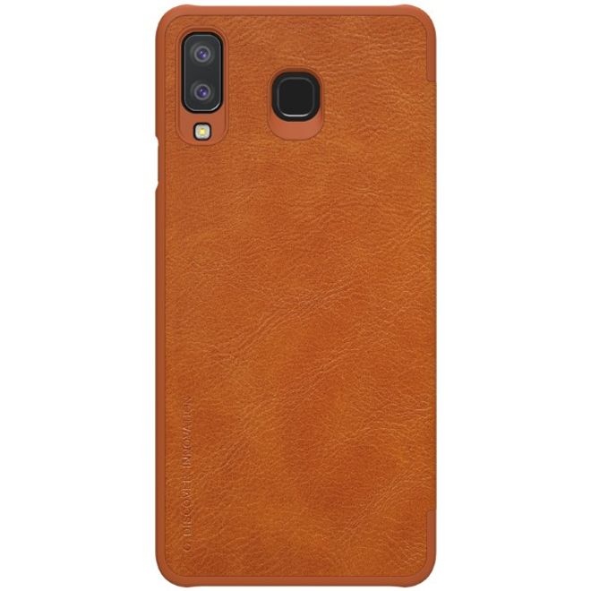 Nillkin - Samsung Galaxy A8 Star / A9 Star Hülle - Leder Book Case - Qin Series - braun