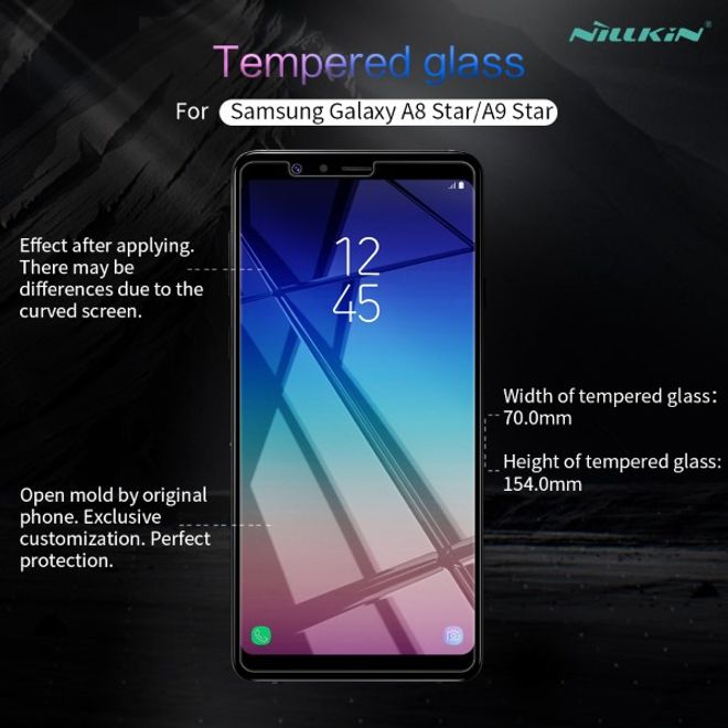 Nillkin - Samsung Galaxy A8 Star / A9 Star Schutzfolie 0,2 mm - Folie aus gehärtetem Glas - H+ PRO Series