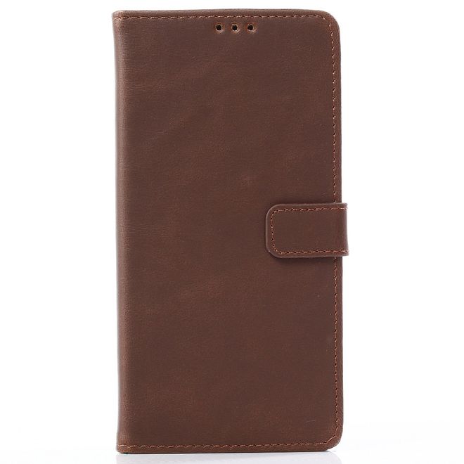 Samsung Galaxy A8 Star / A9 Star Handyhülle - Crazy Horse IV Leder Bookcover Series - kaffeefarben